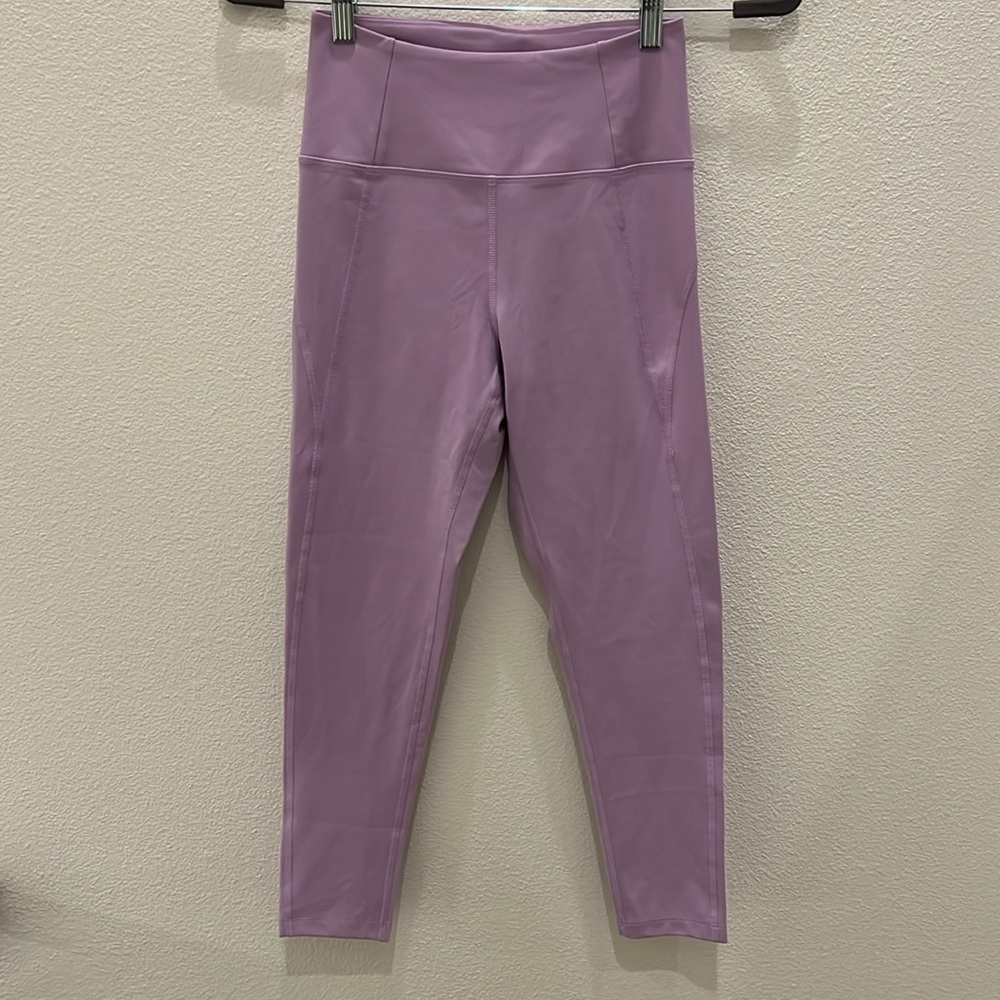 Girlfriend Collective #4008 High Waist 7/8 Leggings Small Purple - Picture 1 of 8
